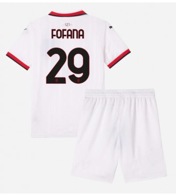 AC Milan Youssouf Fofana #29 Borta Kläder Barn 2024-25 Kortärmad (+ Korta byxor)